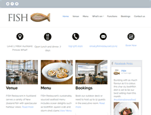Tablet Screenshot of fishrestaurant.co.nz